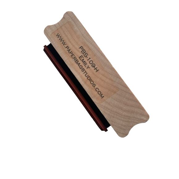 Paperbag Studios Emily rubber Stamp Girl Portrait Vintage Style Wood PBS-109H - Picture 6 of 7